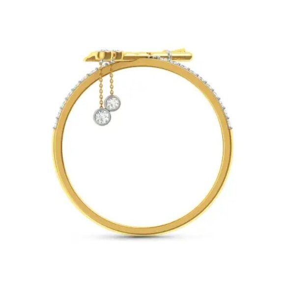 Ethnic Trends Zircon Thin Bague Dainty Fashion Ring for Women, MARR9103 - Picture 4 of 4